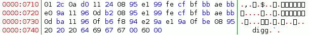 screenshot of KHexEdit