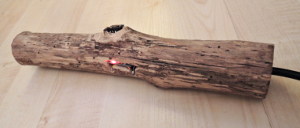 3-axis accelerometer mounted inside stick