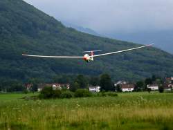 in the air