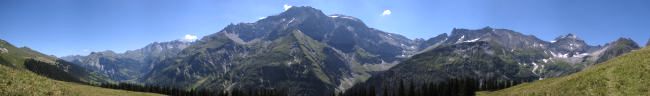 Panorama on the climb