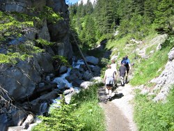 Climb by stream
