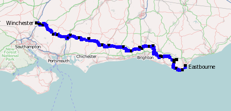 map of the hike