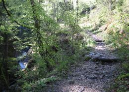 path up the gorge