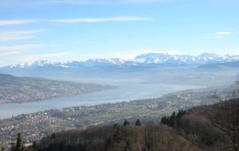 view along the lake