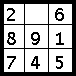one blank square