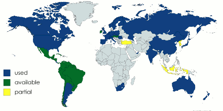 world map