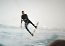 wakeboarding action
