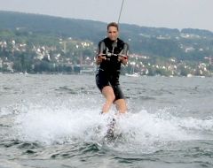 wakeboarding action